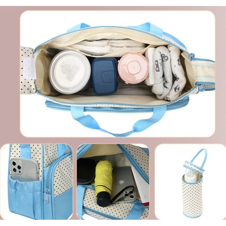 ENSEMBLE DE SAC A LANGER MAUVE