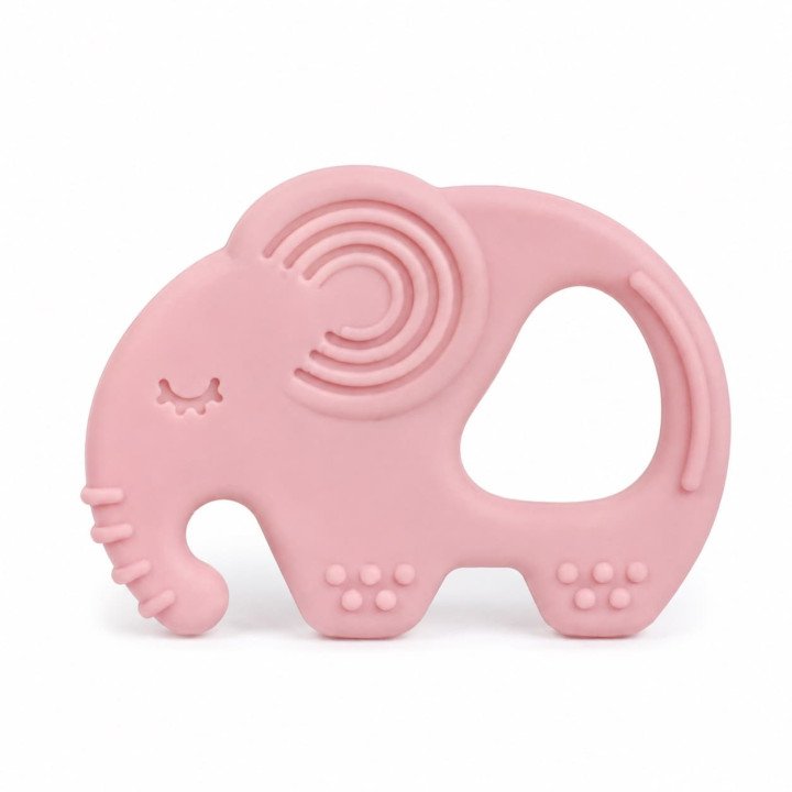 ANNEAU DE DENTITION ELEPHANT ROSE