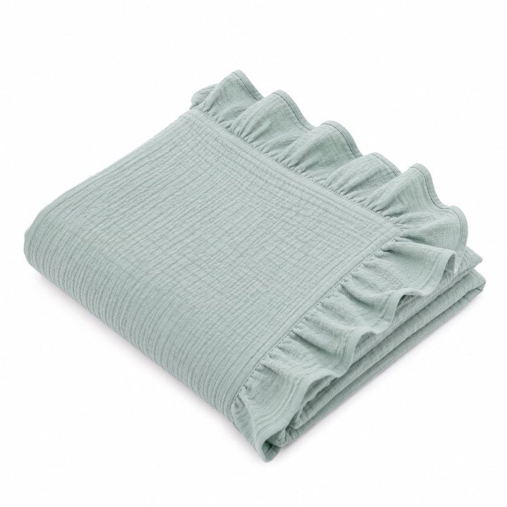 COUVERTURE DOUCE 150 X 140 CM BLEUE