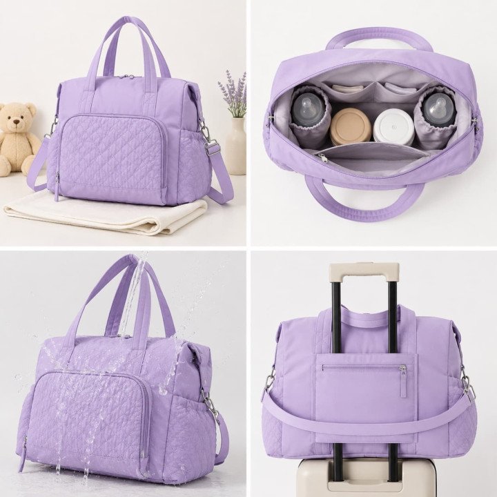 SAC A LANGER MAUVE