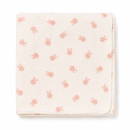 LANGE 95X95CM LAPIN ROSE