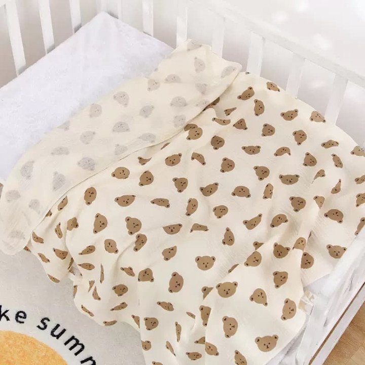 LANGE 95X95CM OURSON