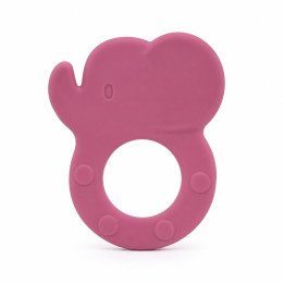 ANNEAU DE DENTITION ELEPHANT ROSE