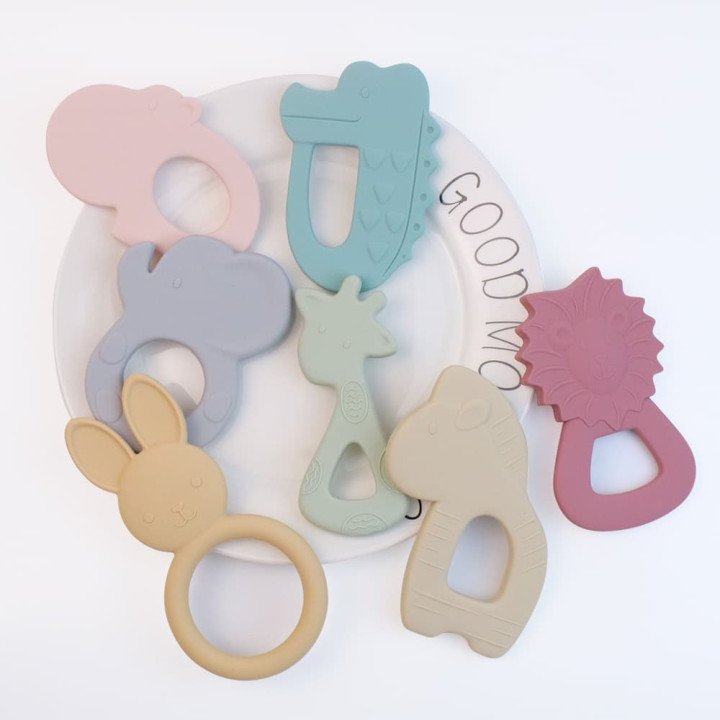 ANNEAU DE DENTITION ELEPHANT ROSE