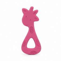 ANNEAU DE DENTITION GIRAPHE ROSE