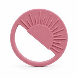 ANNEAU DE DENTITION SOLEIL ROSE