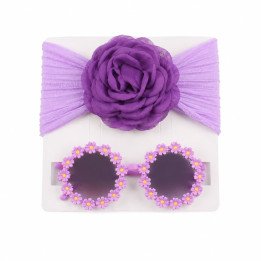 SERRE TETE PLUS LUNETTES DE SOLEIL MAUVE