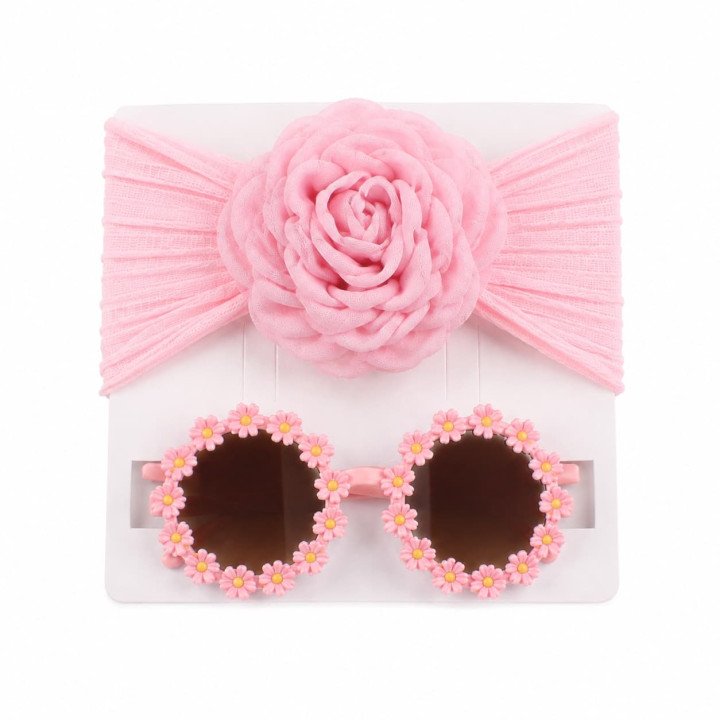 SERRE TETE PLUS LUNETTES DE SOLEIL ROSE