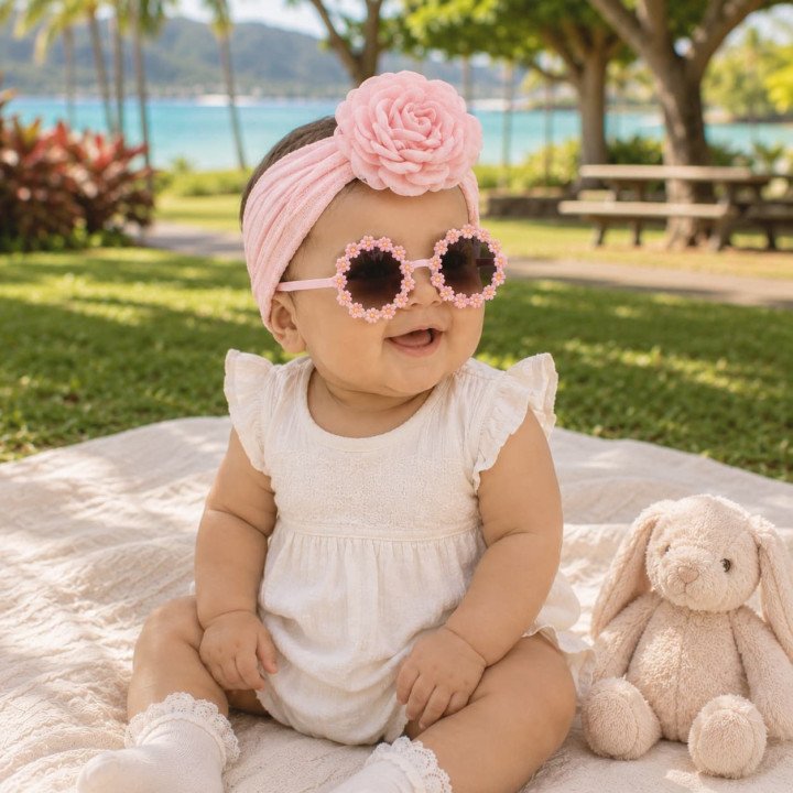 SERRE TETE PLUS LUNETTES DE SOLEIL ROSE