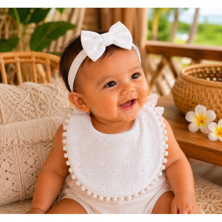 BAVOIR PLUS BANDEAU BLANC