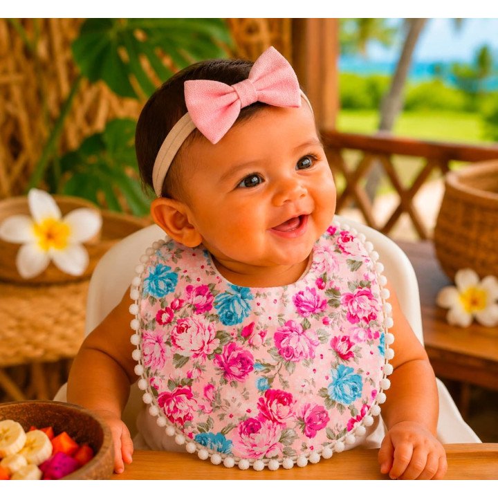 BAVOIR PLUS BANDEAU FLEURS