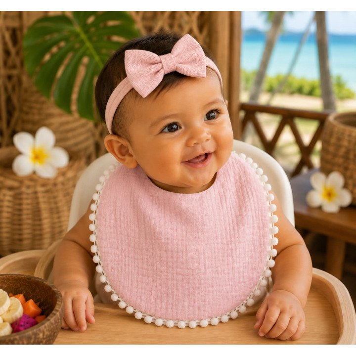 BAVOIR PLUS BANDEAU ROSE