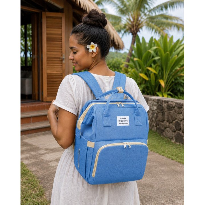 SAC A LANGER A DOS 2 EN 1 SKY BLUE