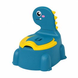 POT TOILETTE DINO BLEU