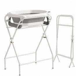 BAIGNOIRE SUR PIED 2 EN 1 GRIS