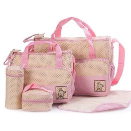 ENSEMBLE DE SAC A LANGER ROSE