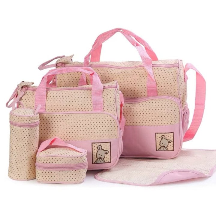 ENSEMBLE DE SAC A LANGER ROSE
