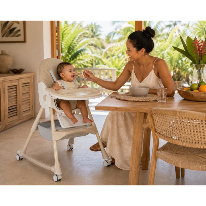 CHAISE HAUTE 3 EN 1 BEIGE